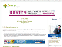 Tablet Screenshot of entorse.info